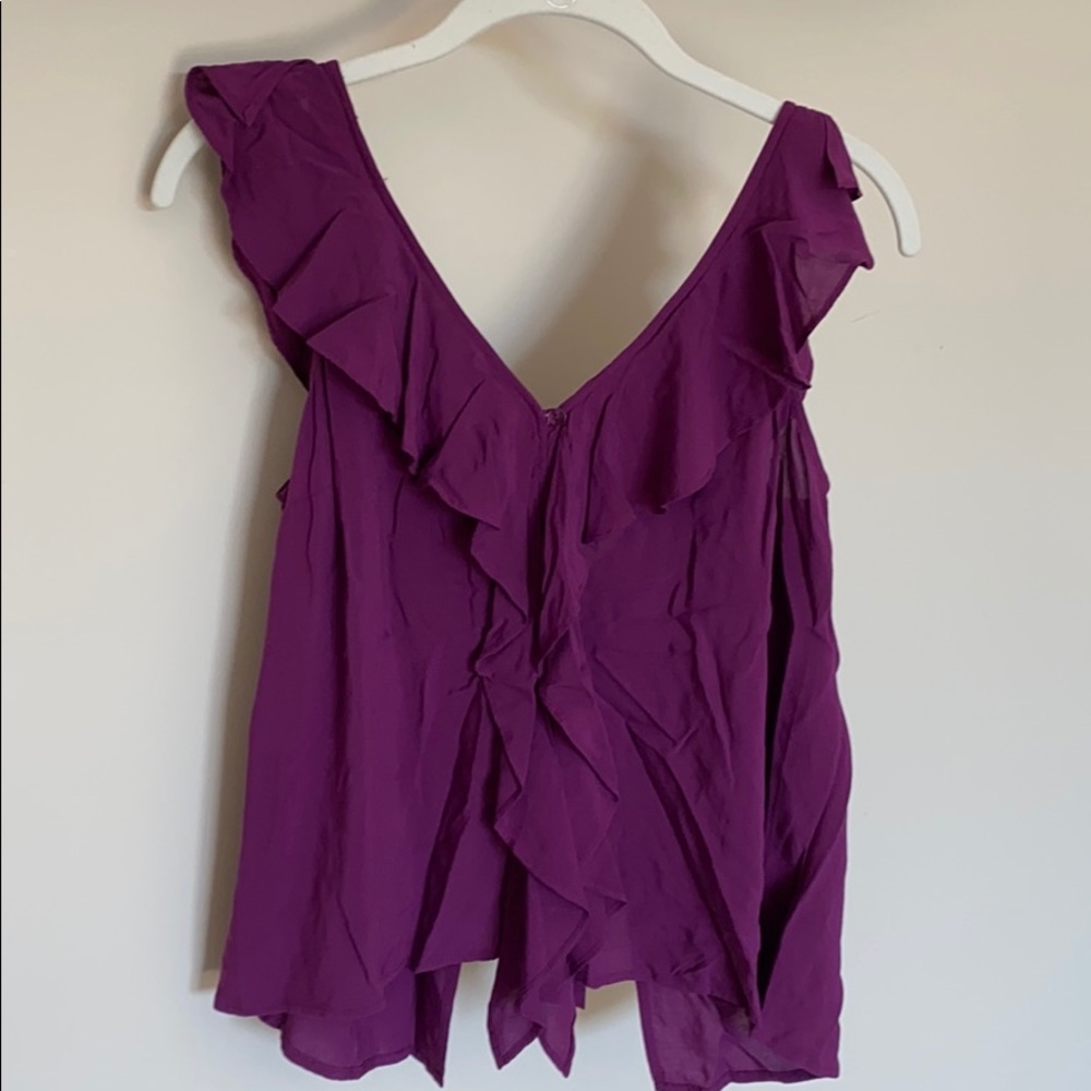 Express Ruffle Tank Tie Back